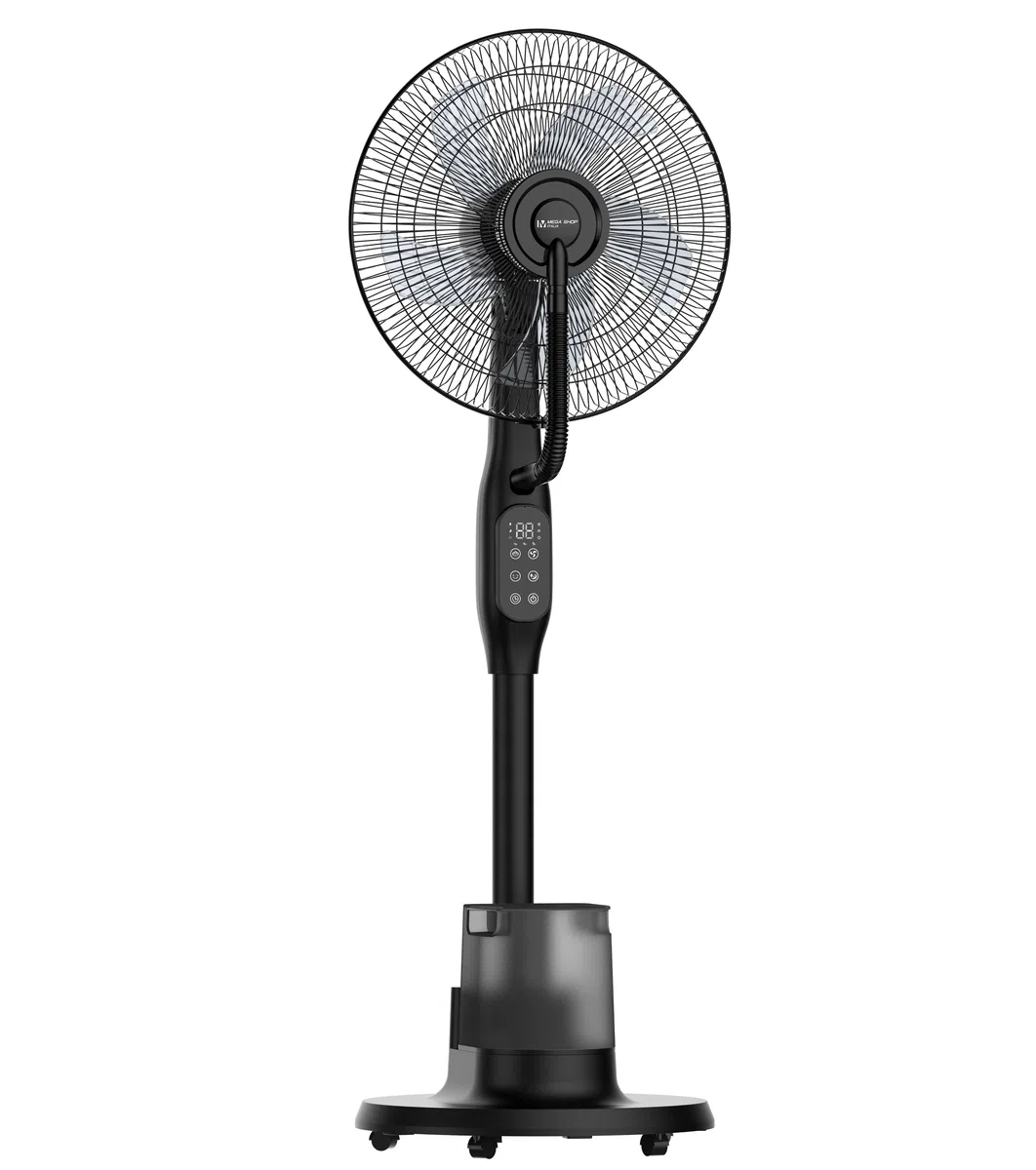 Megashopitalia Wentylator stojący z rozpylaczem 90 W, oscylacją i timerem do 24 godzin