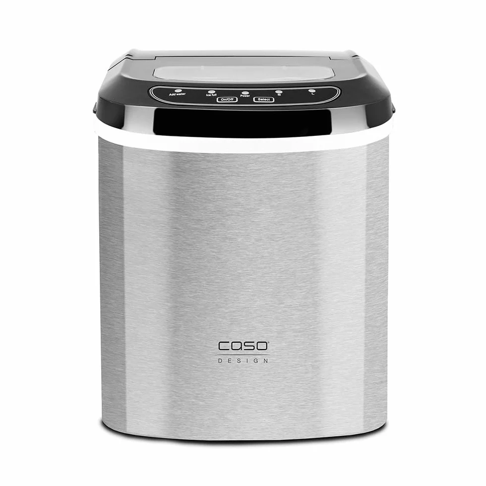 CASO IceMaster Pro Kostkarka do lodu, 2 rozmiary lodu, stal nierdzewna, produkuje kostki lodu 500 g/h