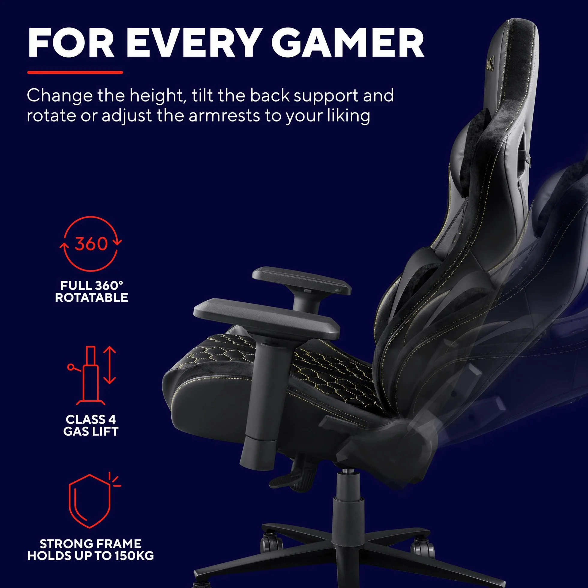 Trust Gaming GXT 712 Resto Pro 23784 Fotel Gamingowy, Czarny