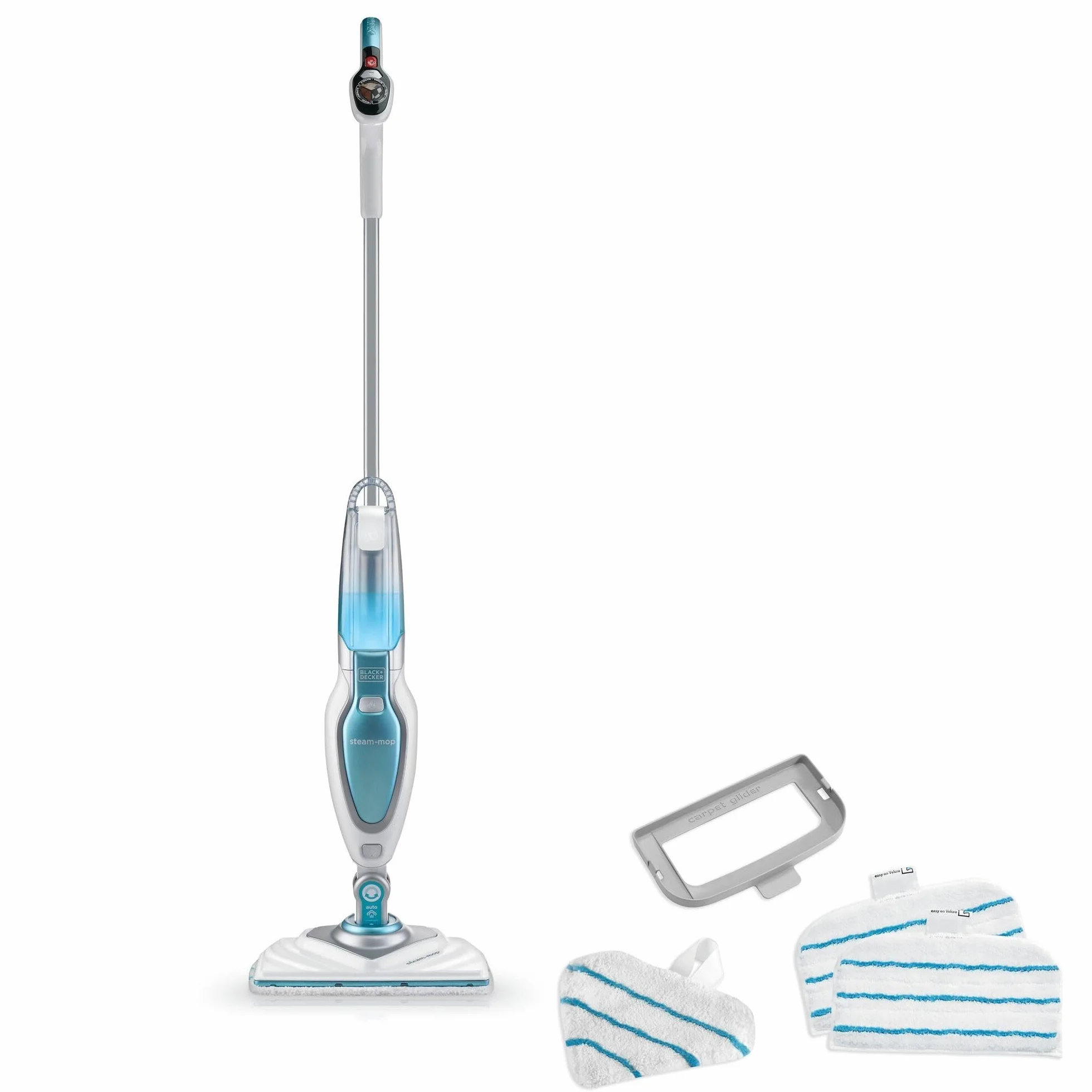 Black+Decker Mop parowy Deluxe FSM1630 1600 W stojący do twardych podłóg z mikrofibry