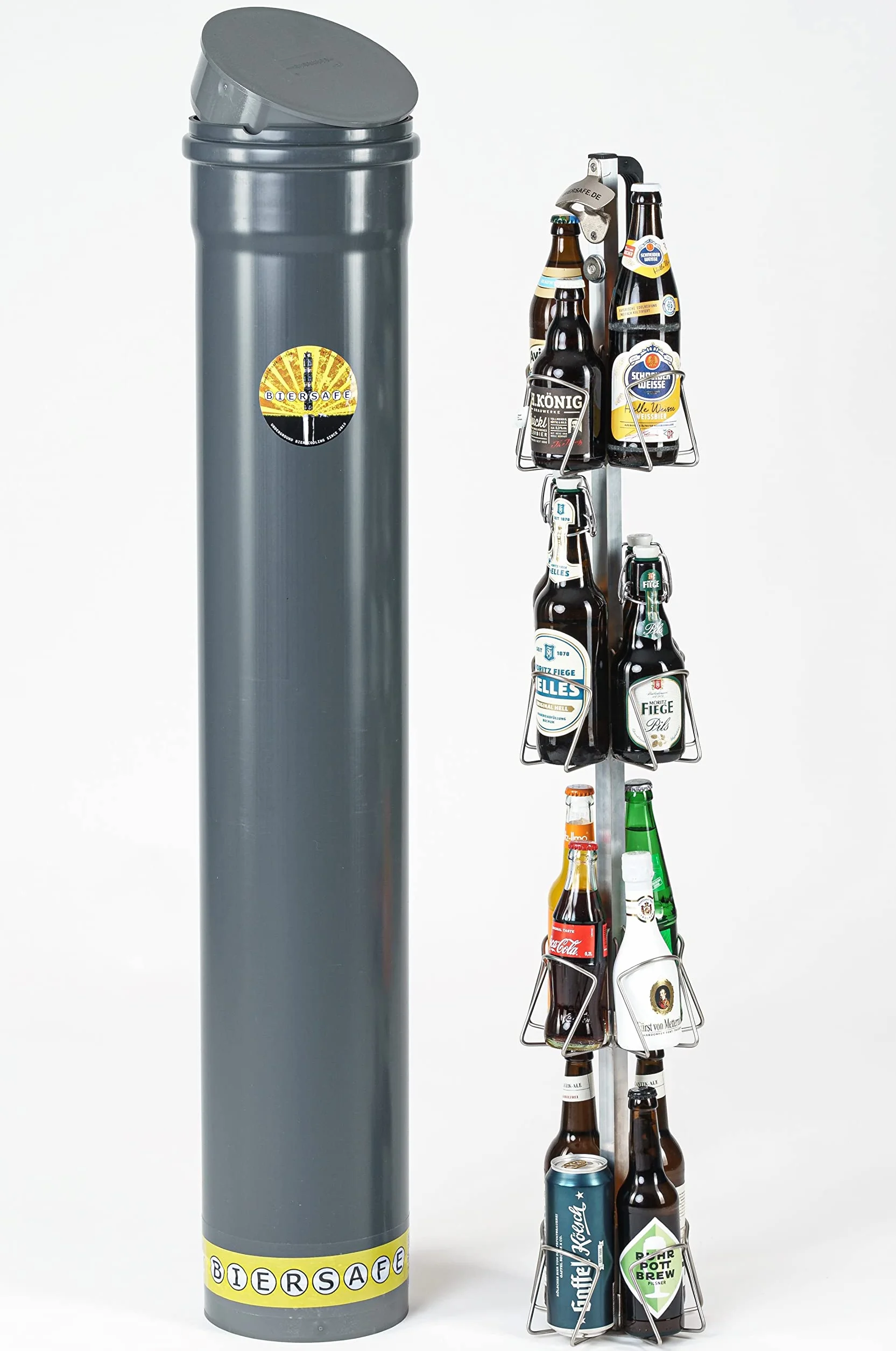BIERSAFE podziemna lodówka na piwo, outdoorowa, ogrodowa, działa bez prądu, gadżet biurowy