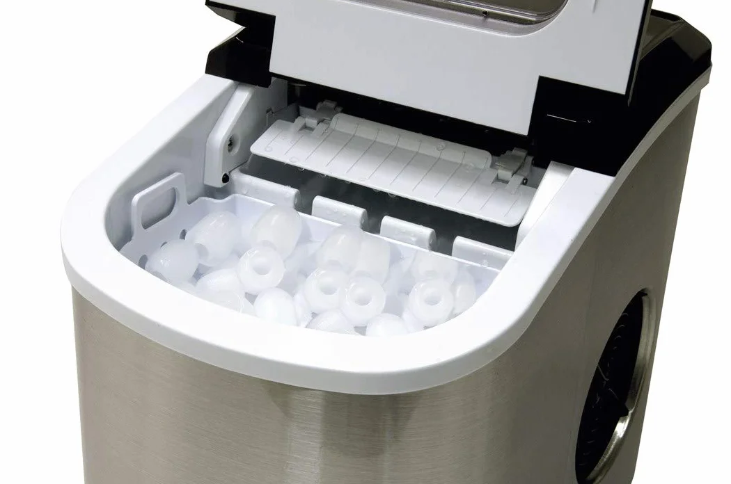 CASO IceMaster Pro Kostkarka do lodu, 2 rozmiary lodu, stal nierdzewna, produkuje kostki lodu 500 g/h