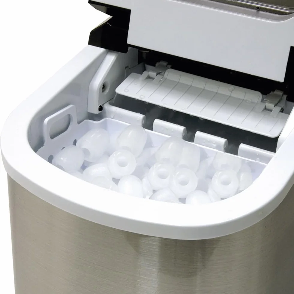 CASO IceMaster Pro Kostkarka do lodu, 2 rozmiary lodu, stal nierdzewna, produkuje kostki lodu 500 g/h