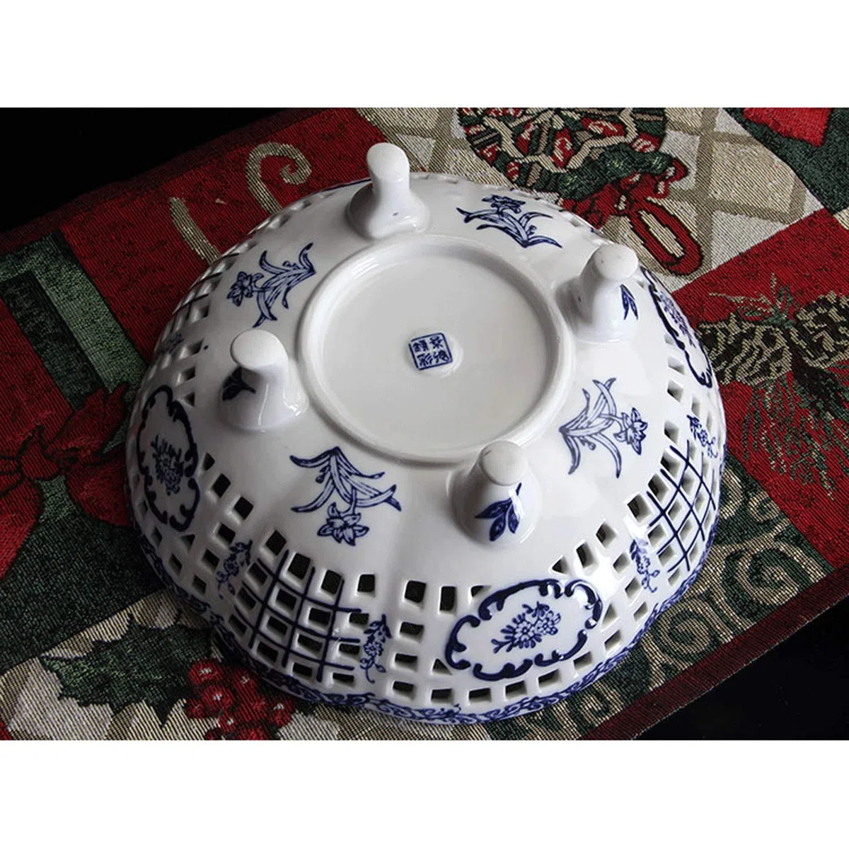 Koszyk na owoce Porcelanowa miska owoców do kuchni Counter, Chiński Retro Candy Fruit Bowl Server Ceramiczny Dekoracyjny Kosz Owocowy Miska owoców