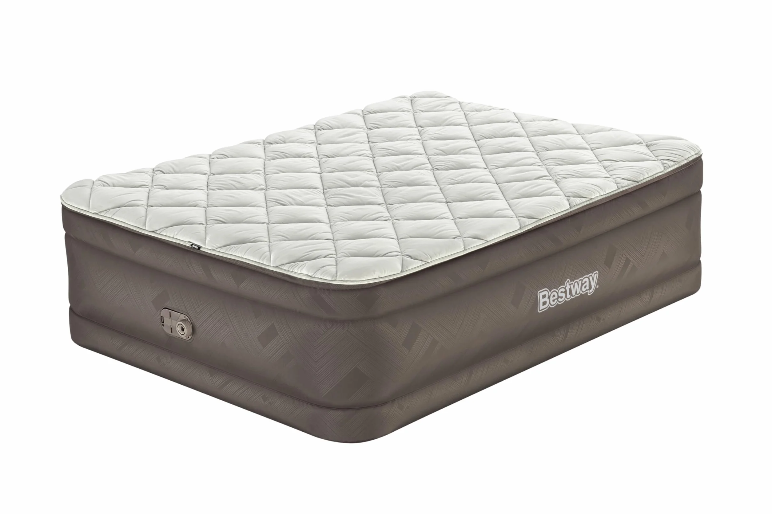 Bestway Fortech podwójny materac dmuchany 203 x 152 x 51 cm z pompą elektryczną