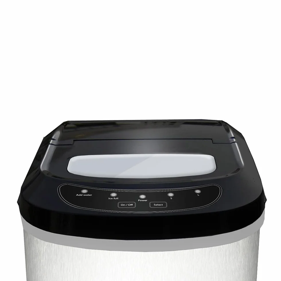 CASO IceMaster Pro Kostkarka do lodu, 2 rozmiary lodu, stal nierdzewna, produkuje kostki lodu 500 g/h