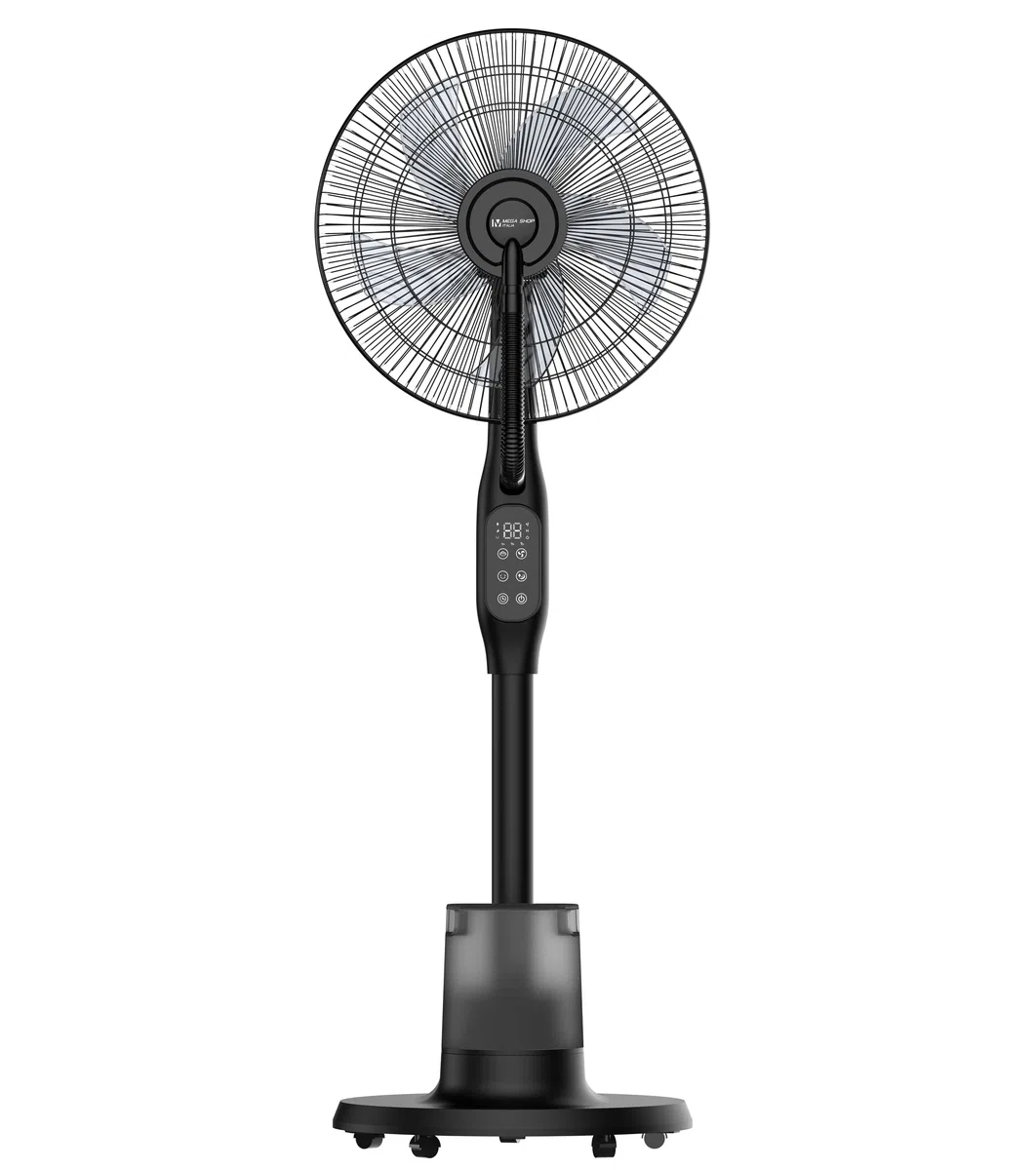 Megashopitalia Wentylator stojący z rozpylaczem 90 W, oscylacją i timerem do 24 godzin