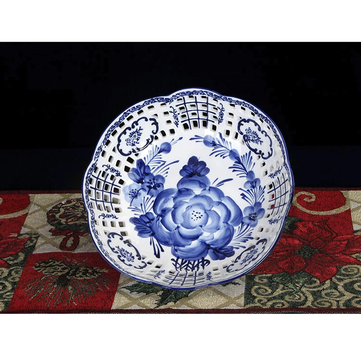 Koszyk na owoce Porcelanowa miska owoców do kuchni Counter, Chiński Retro Candy Fruit Bowl Server Ceramiczny Dekoracyjny Kosz Owocowy Miska owoców
