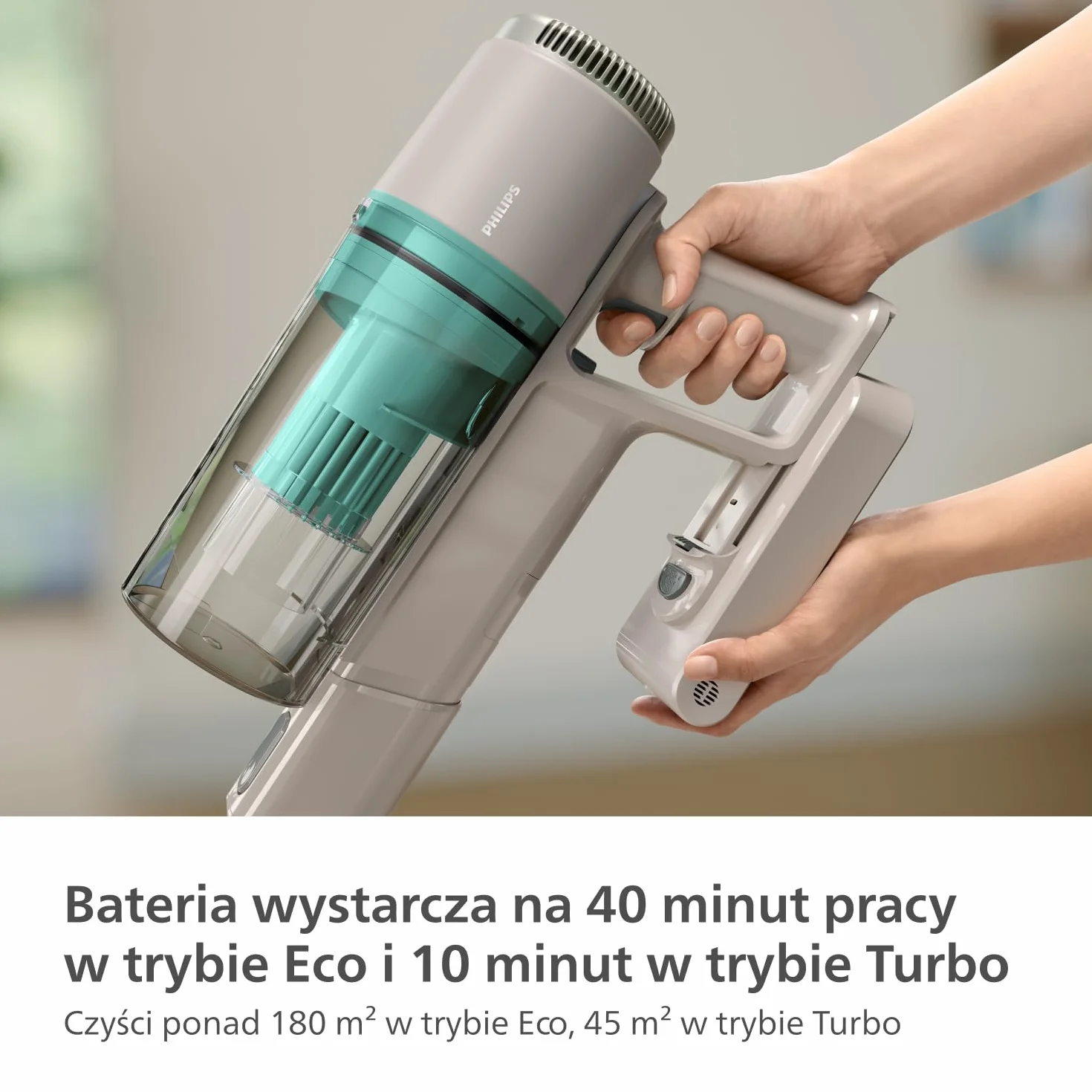 Philips Bezprzewodowy Odkurzacz Serii 2000 40 min LED Dysza Wymienny Akumulator XC2012/01