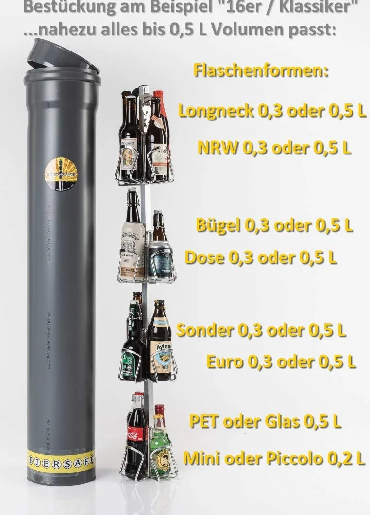BIERSAFE podziemna lodówka na piwo, outdoorowa, ogrodowa, działa bez prądu, gadżet biurowy