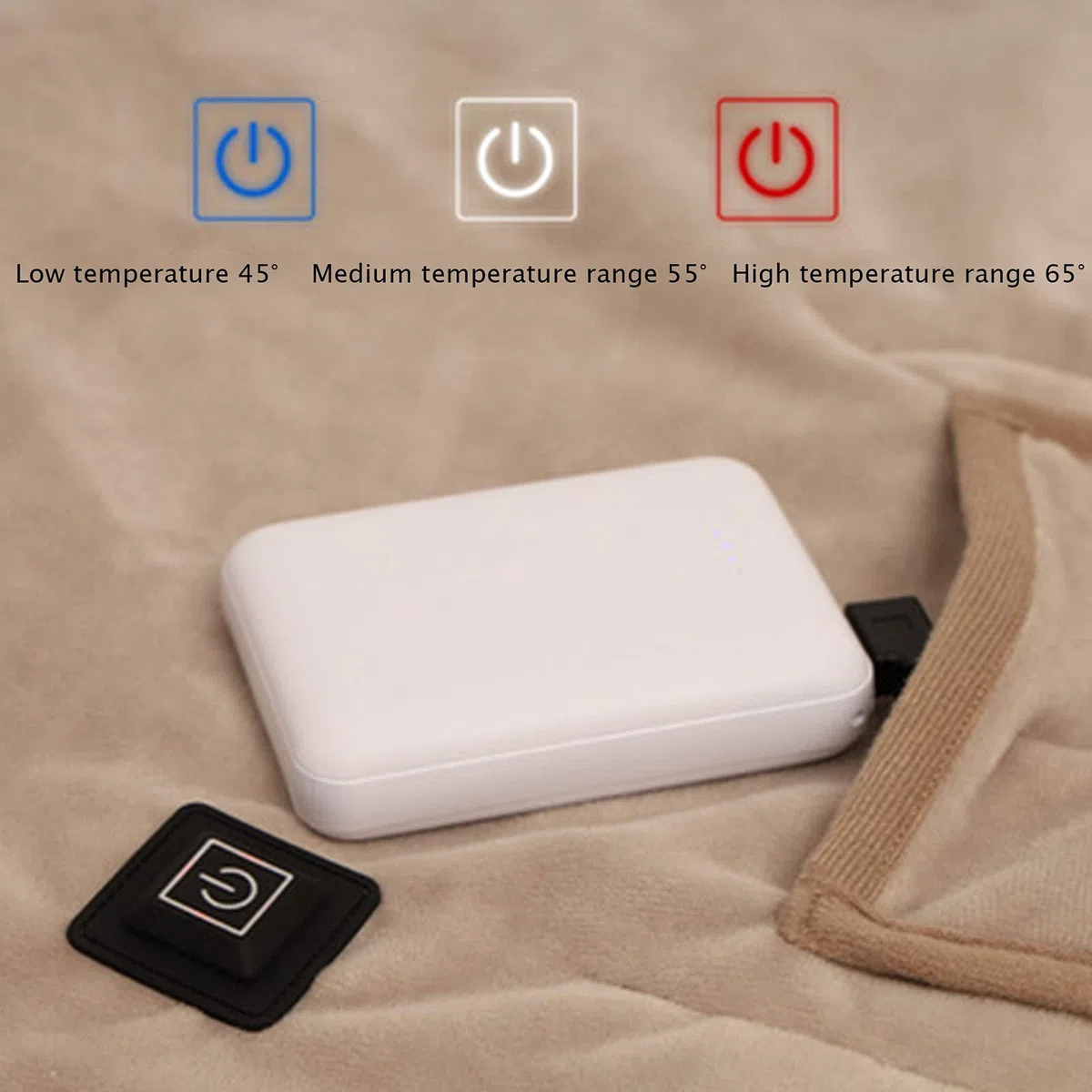 Elektryczny szal grzewczy USB ładowanie koc grzewczy bateria ogrzewanie peleryna pokrywa ocieplanie nóg koc elektryczny