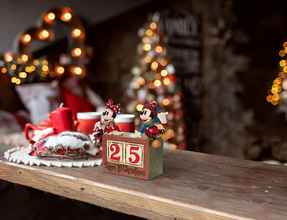 Enesco Disney Tradycje Mickey & Minnie Countdown Bloc Figurka