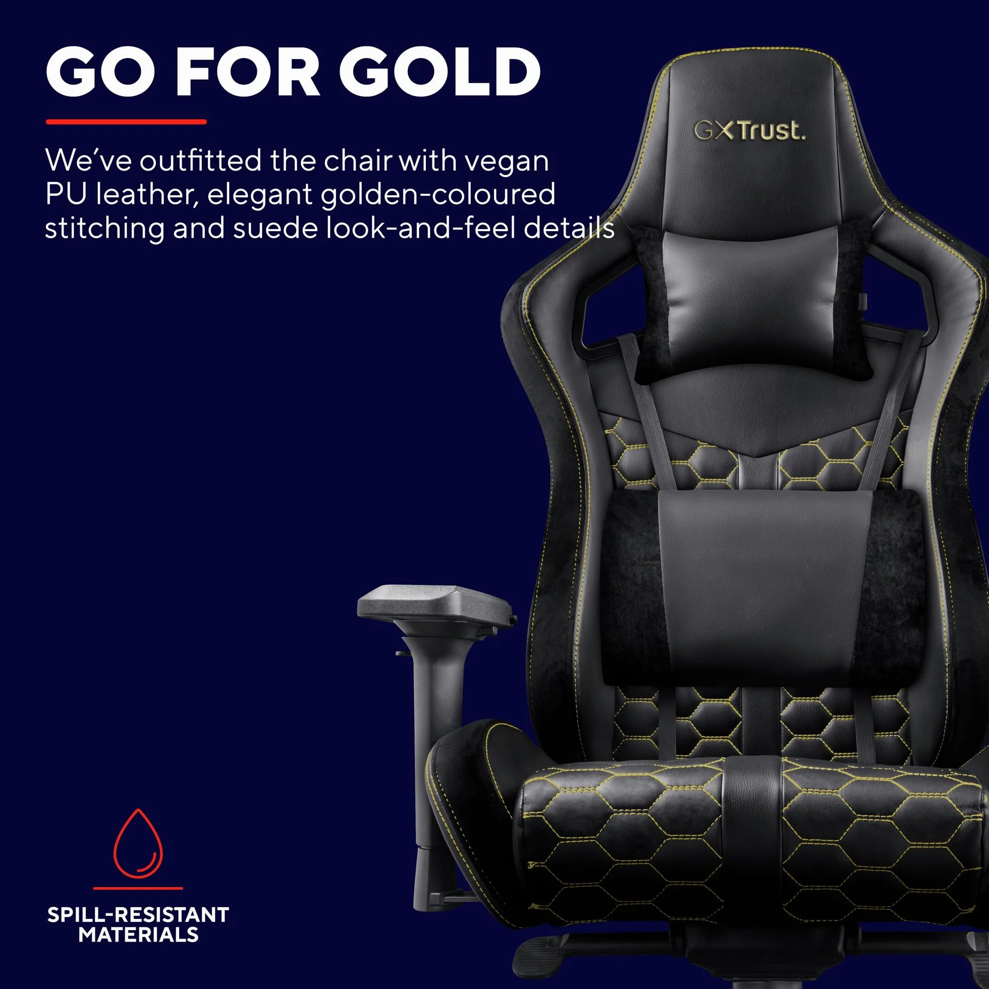 Trust Gaming GXT 712 Resto Pro 23784 Fotel Gamingowy, Czarny